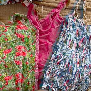 Lilly Pulitzer size S tanks - set of 3